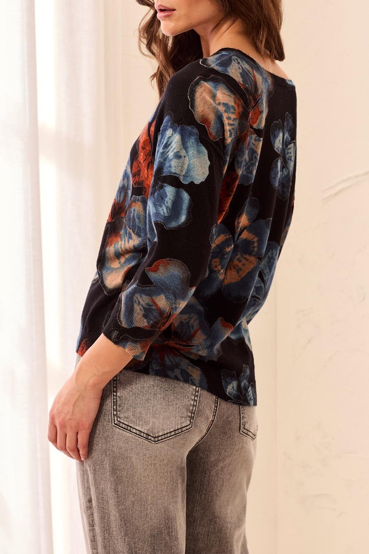 TB 3/4 Slv Crewneck Sweater