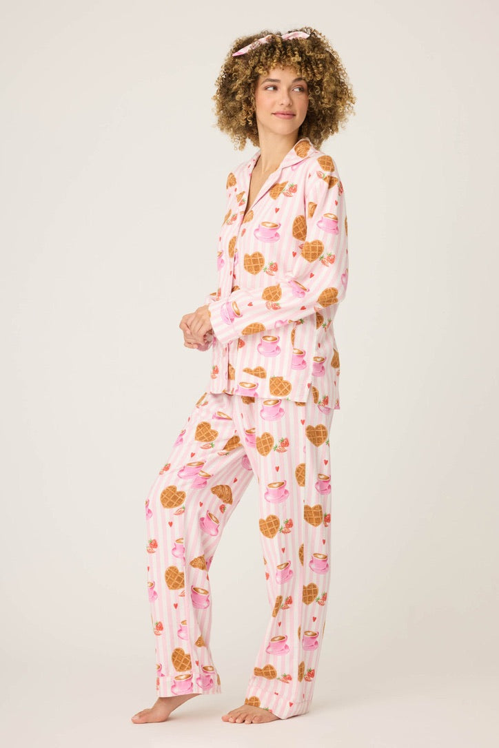 PJS Flannel PJ's W/Headband
