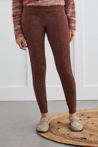 TB Faux Suede Leggings
