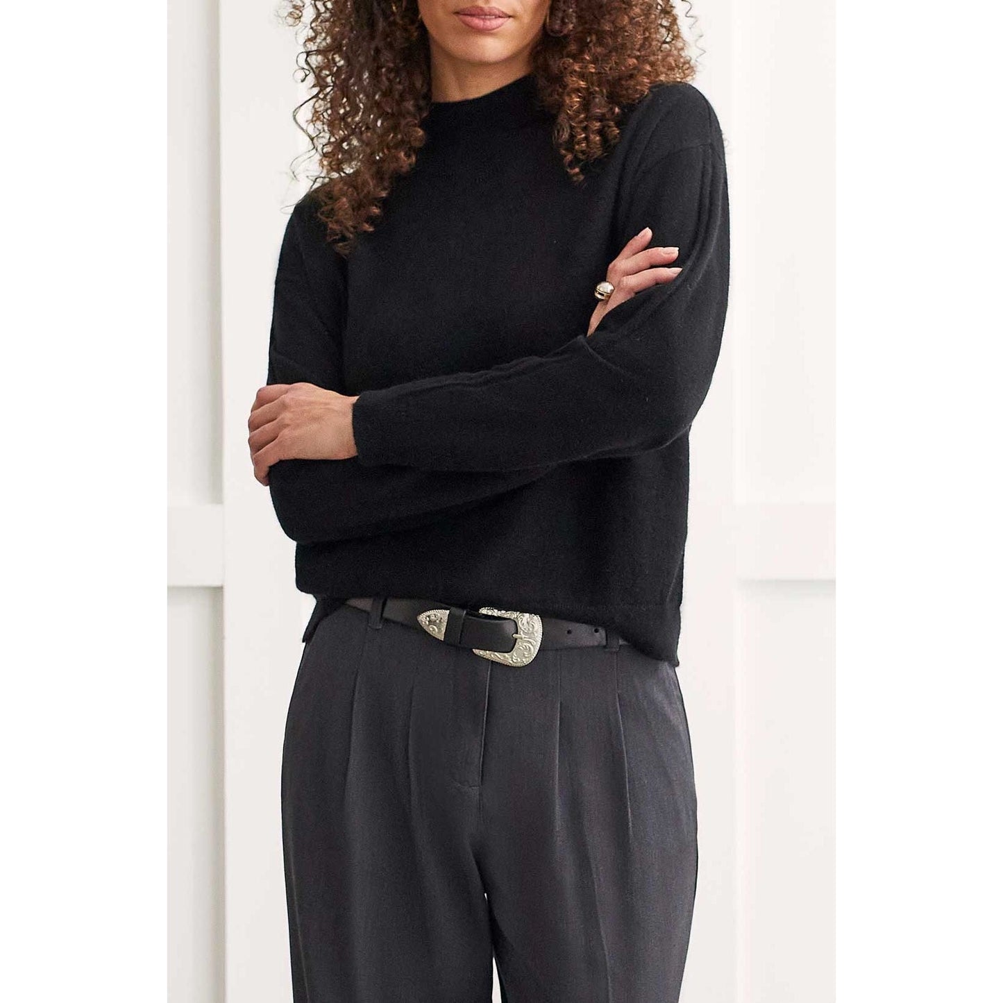 TB Funnel Neck Cashmere Sweater