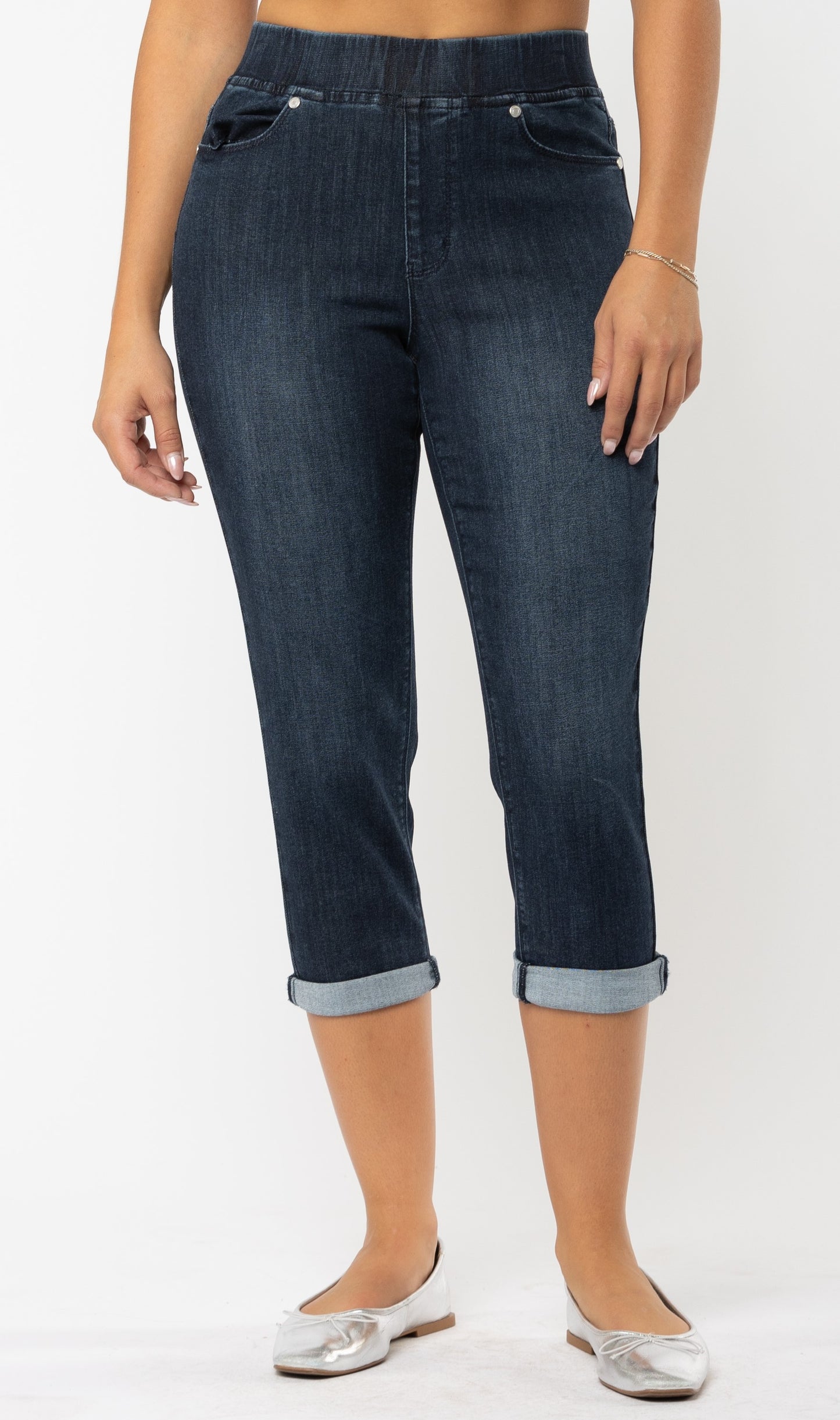 CJ Pull-On Denim Capri