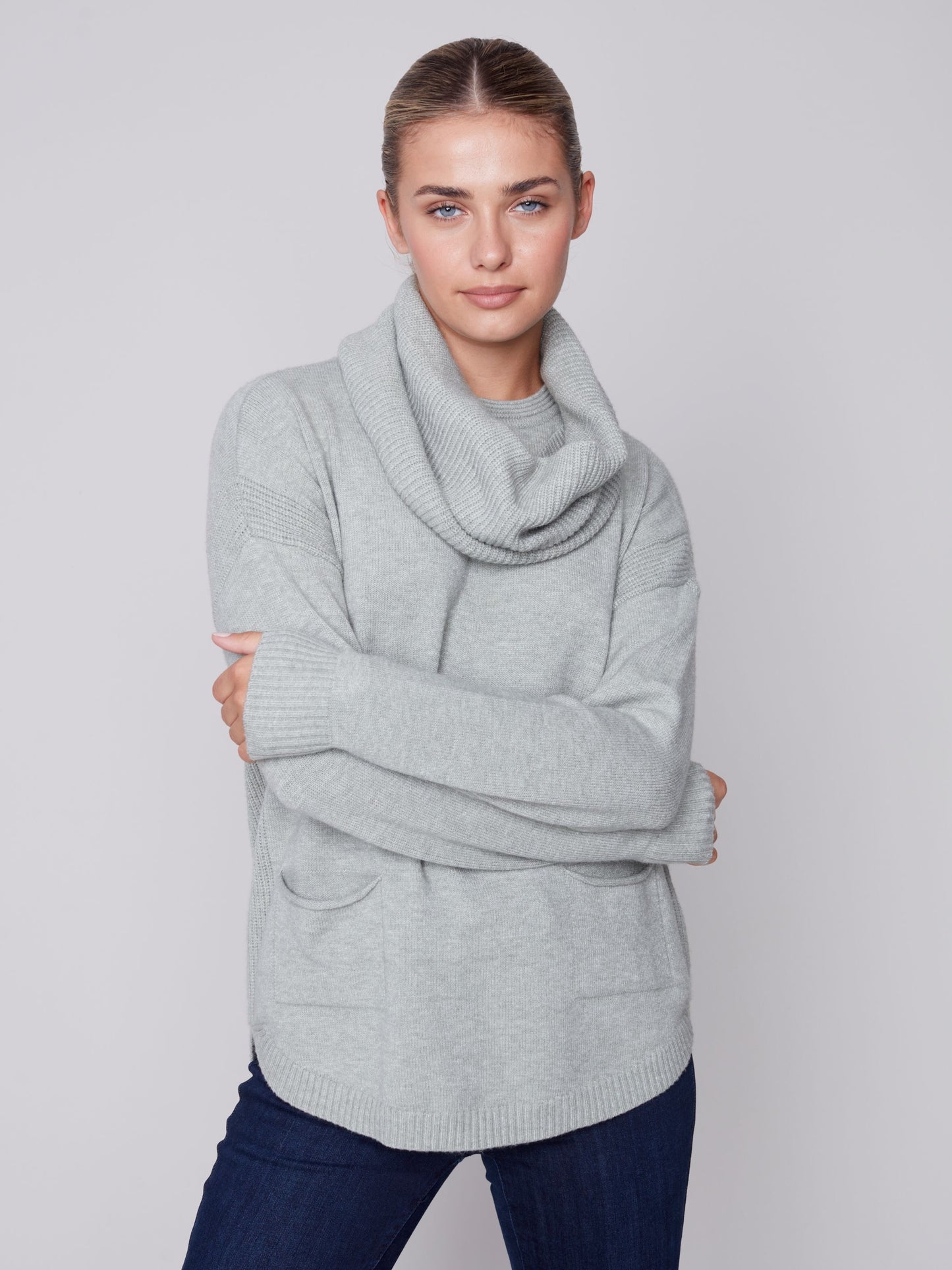 CB Sweater W/Removable Scarf