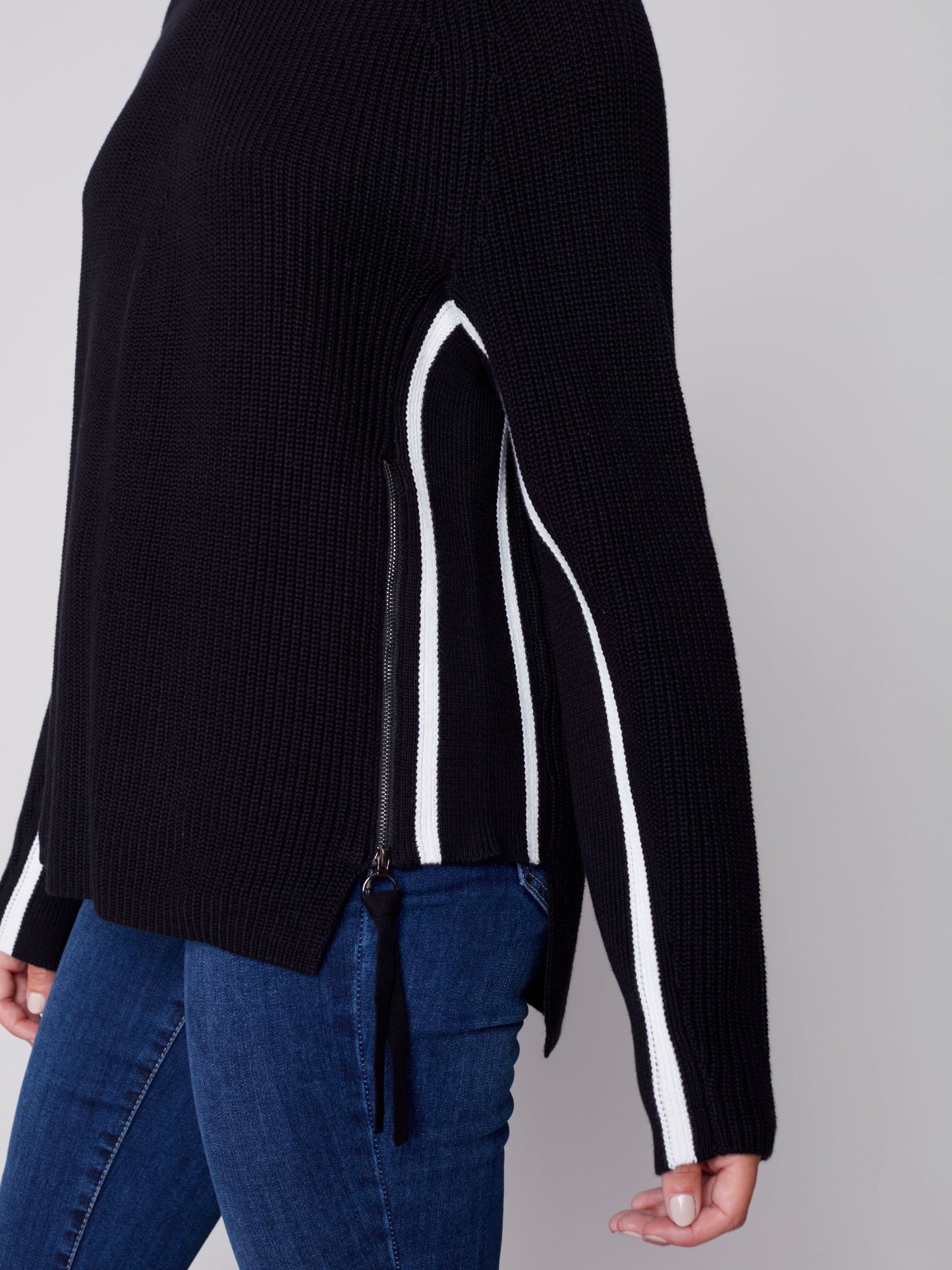 CB Raglan Slv W/Zip Side Panel