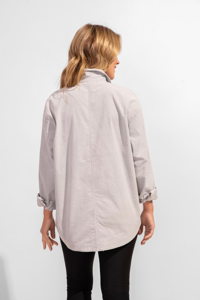 ESC Stretch Baby Cord Shacket
