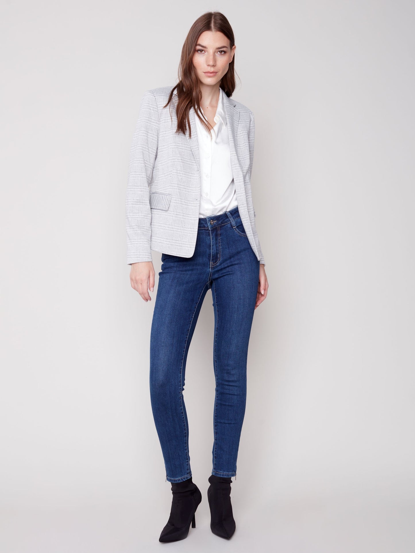 CB Printed Yarn Dye Blazer