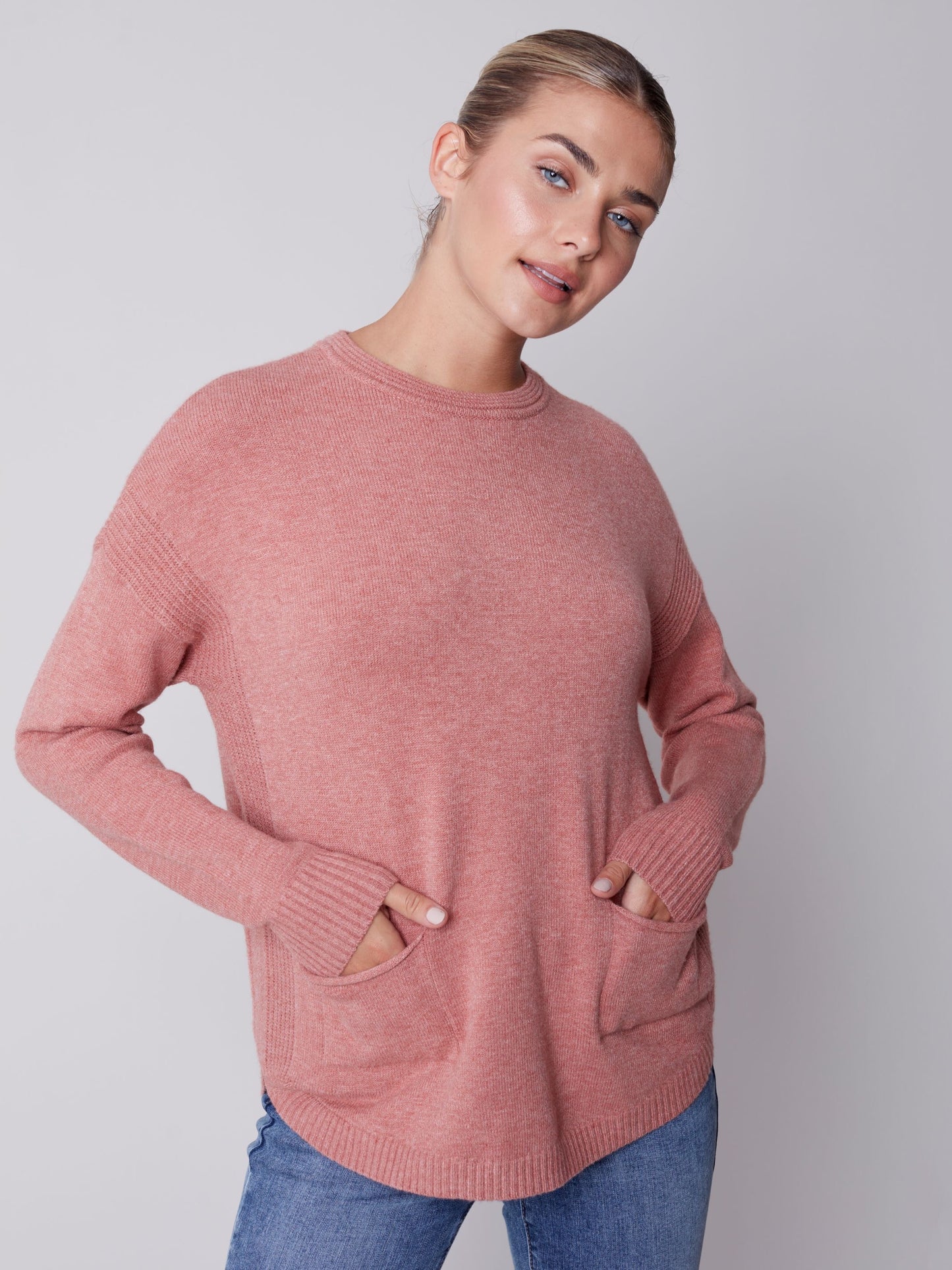 CB Sweater W/Removable Scarf