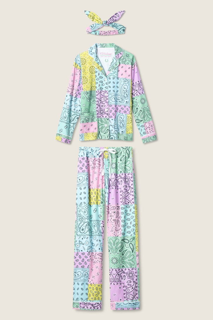 PJS Flannel PJ's W/Headband