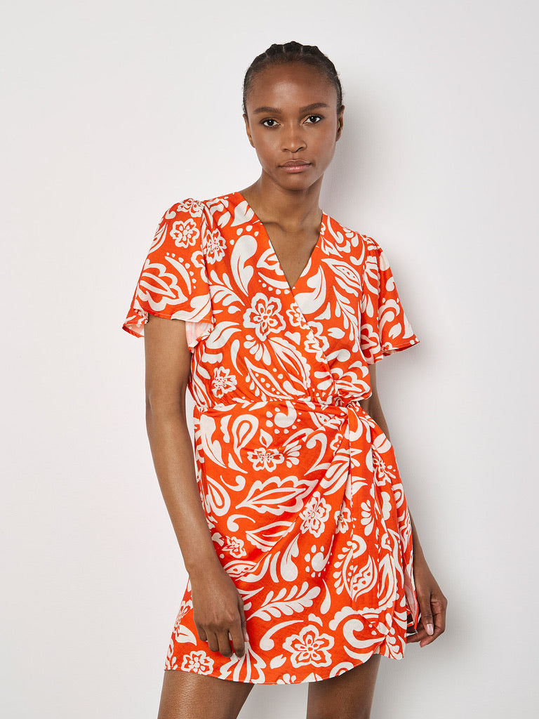 AP Paisley Wrap Dress