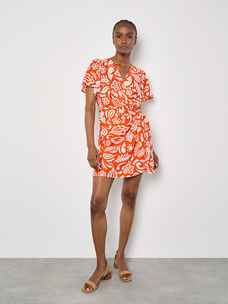 AP Paisley Wrap Dress
