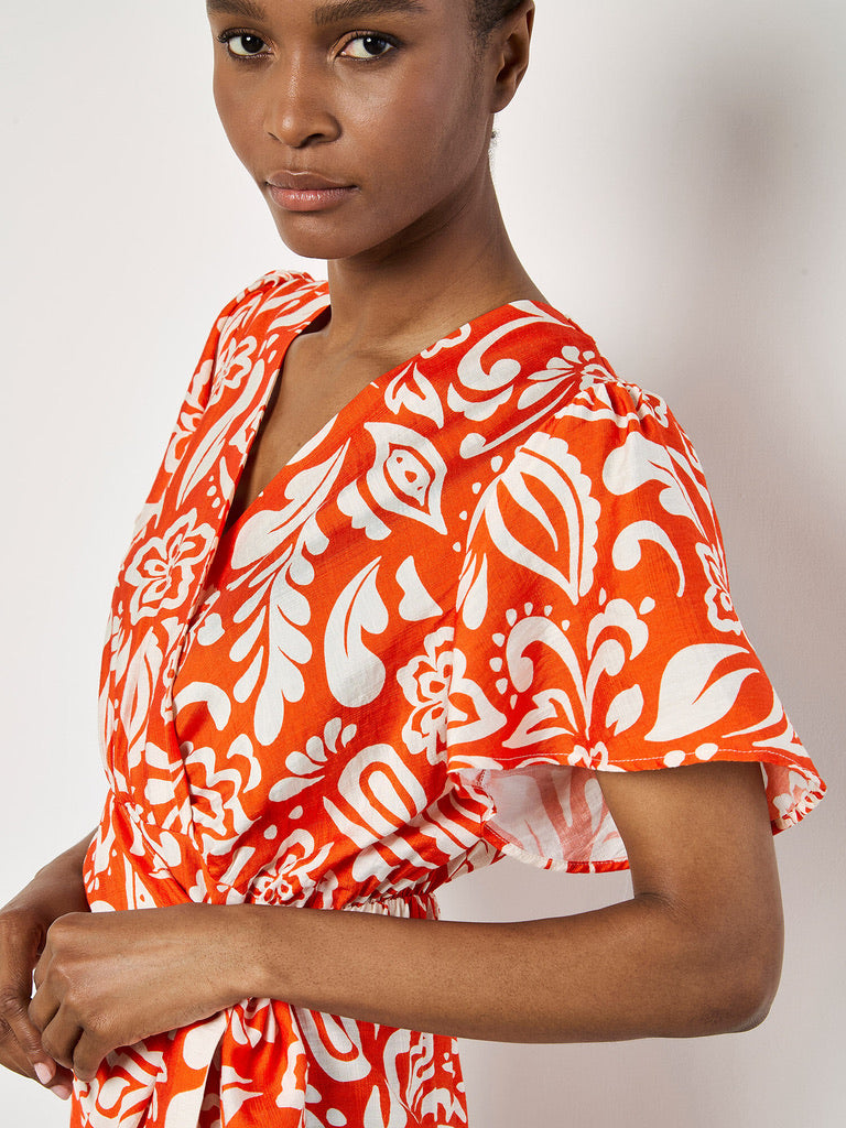 AP Paisley Wrap Dress