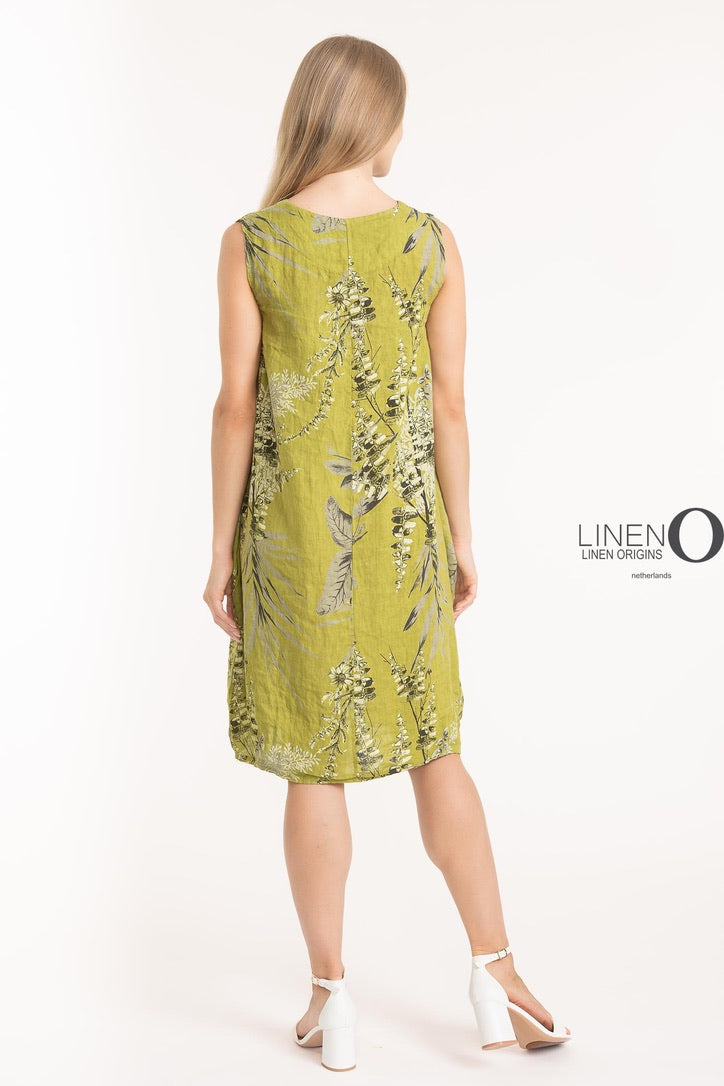 LO Print Dress French Linen