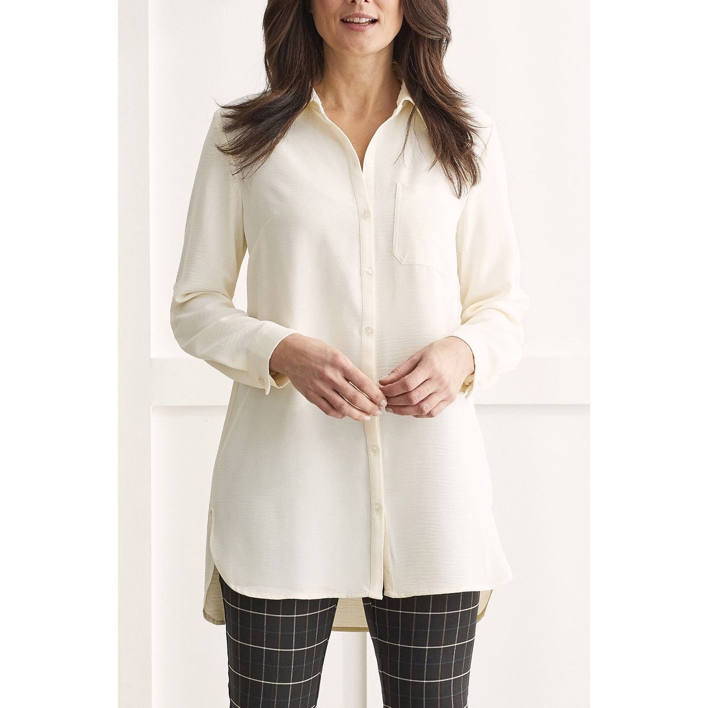 TB Roll-Up Slv Tunic Shirt