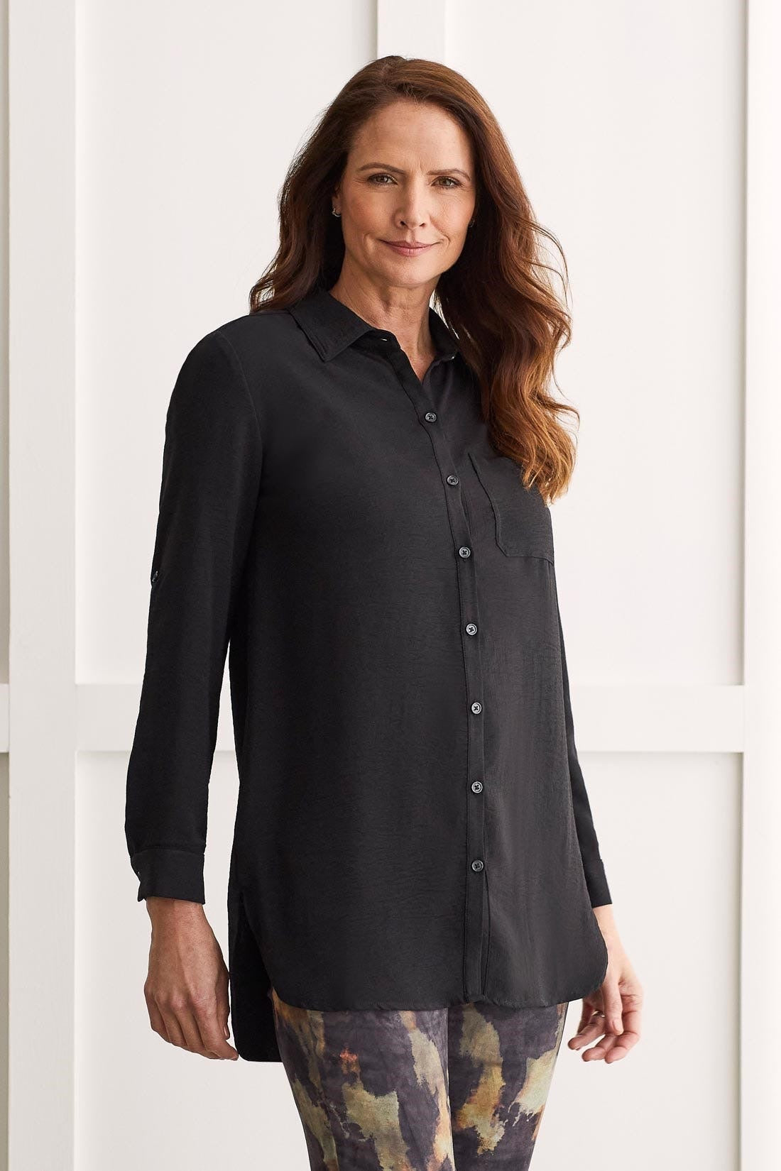 TB Roll-Up Slv Tunic Shirt