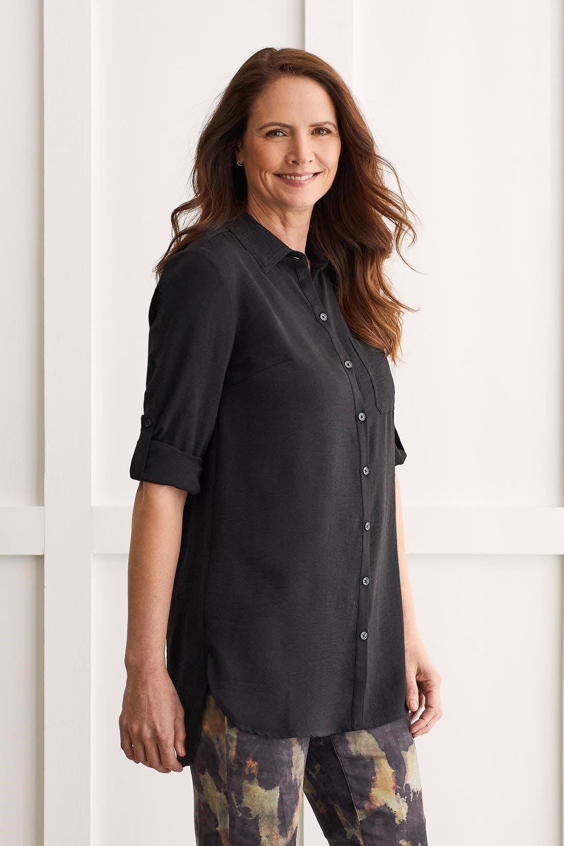 TB Roll-Up Slv Tunic Shirt