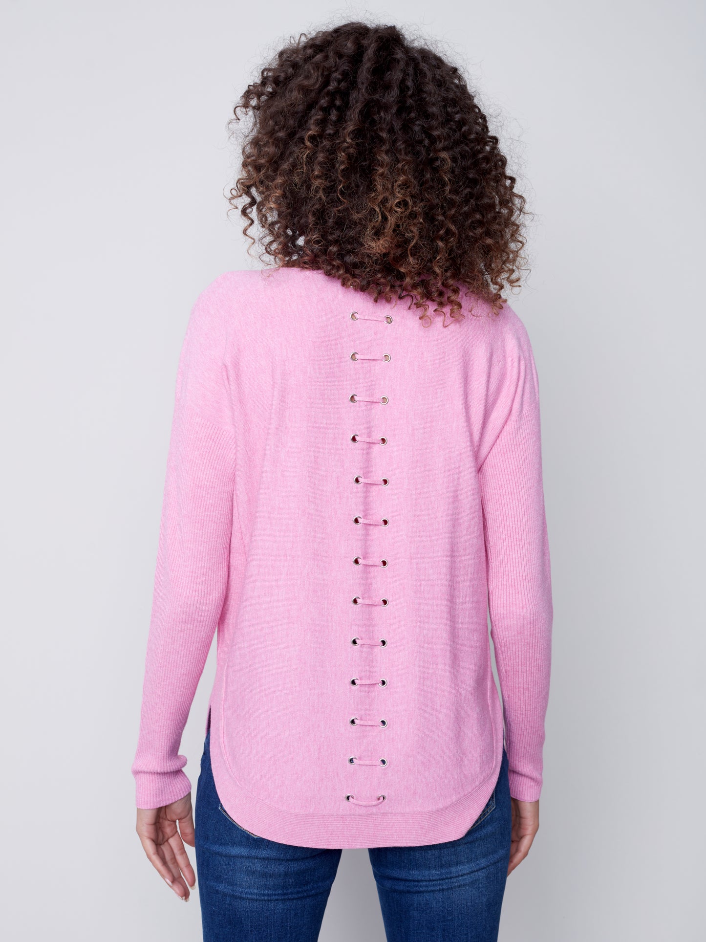 CB Plushy Knit Sweater W/Back Details