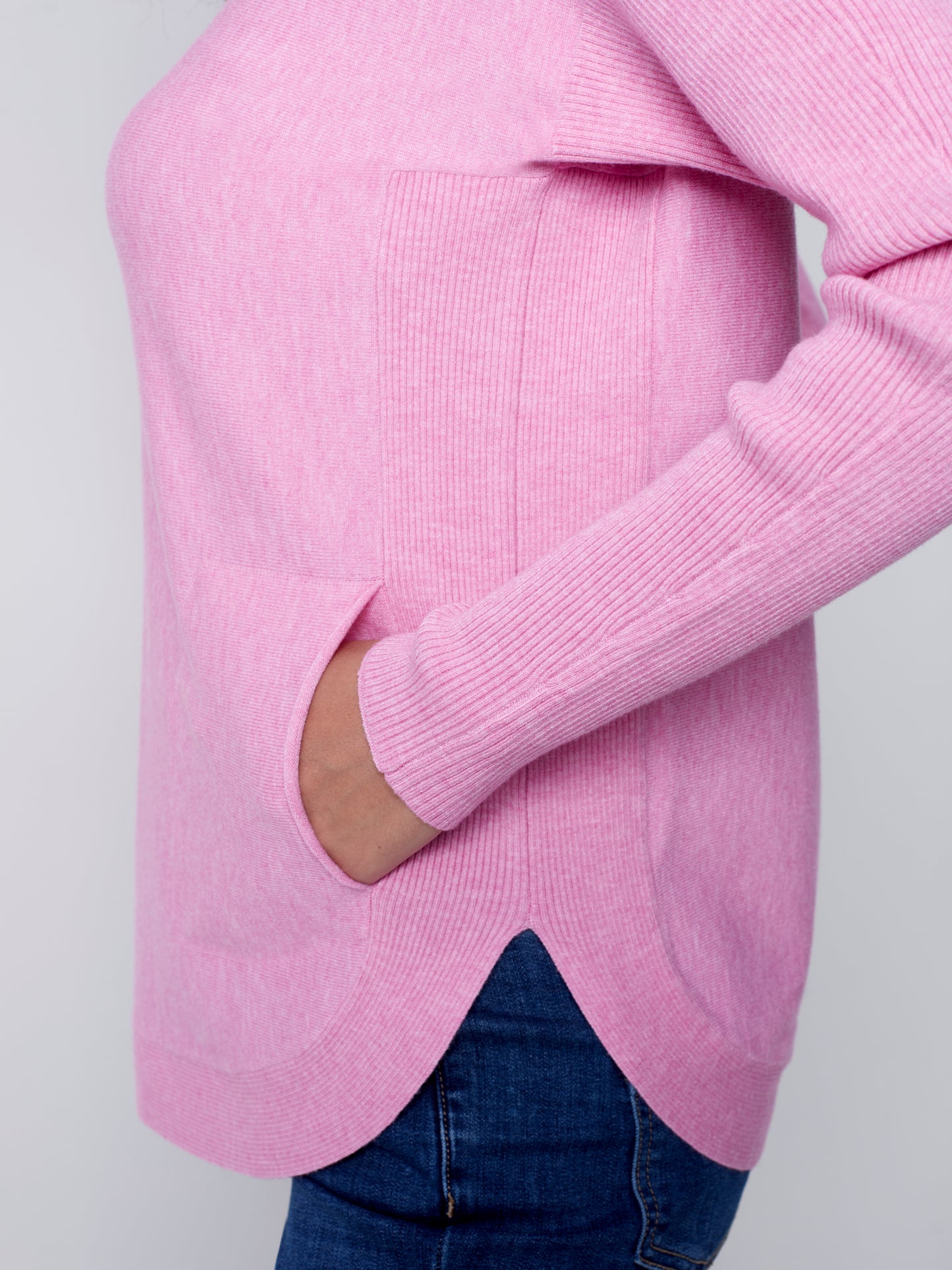 CB Plushy Knit Sweater W/Back Details
