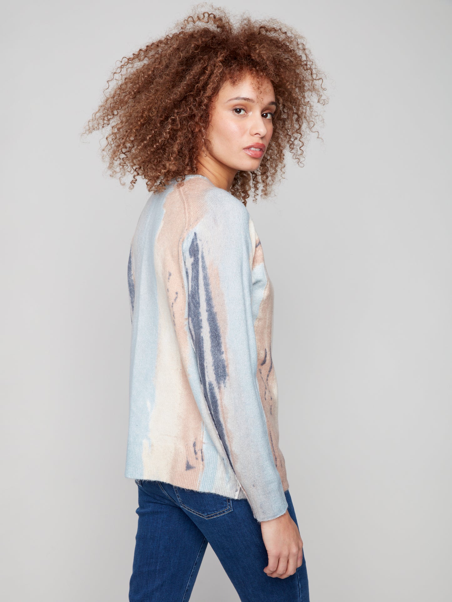 CB Printed Reversable Sweater