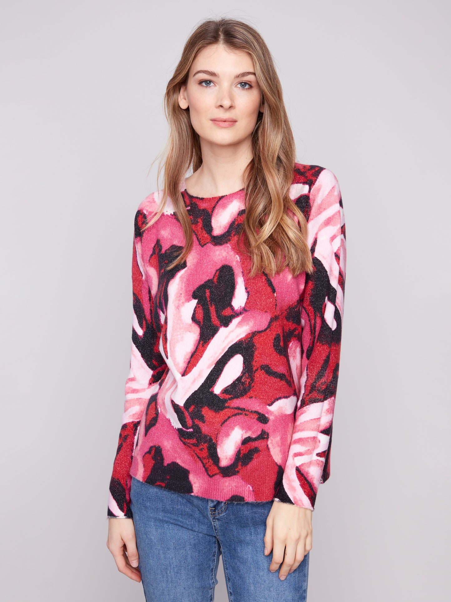 CB Printed Reversable Sweater