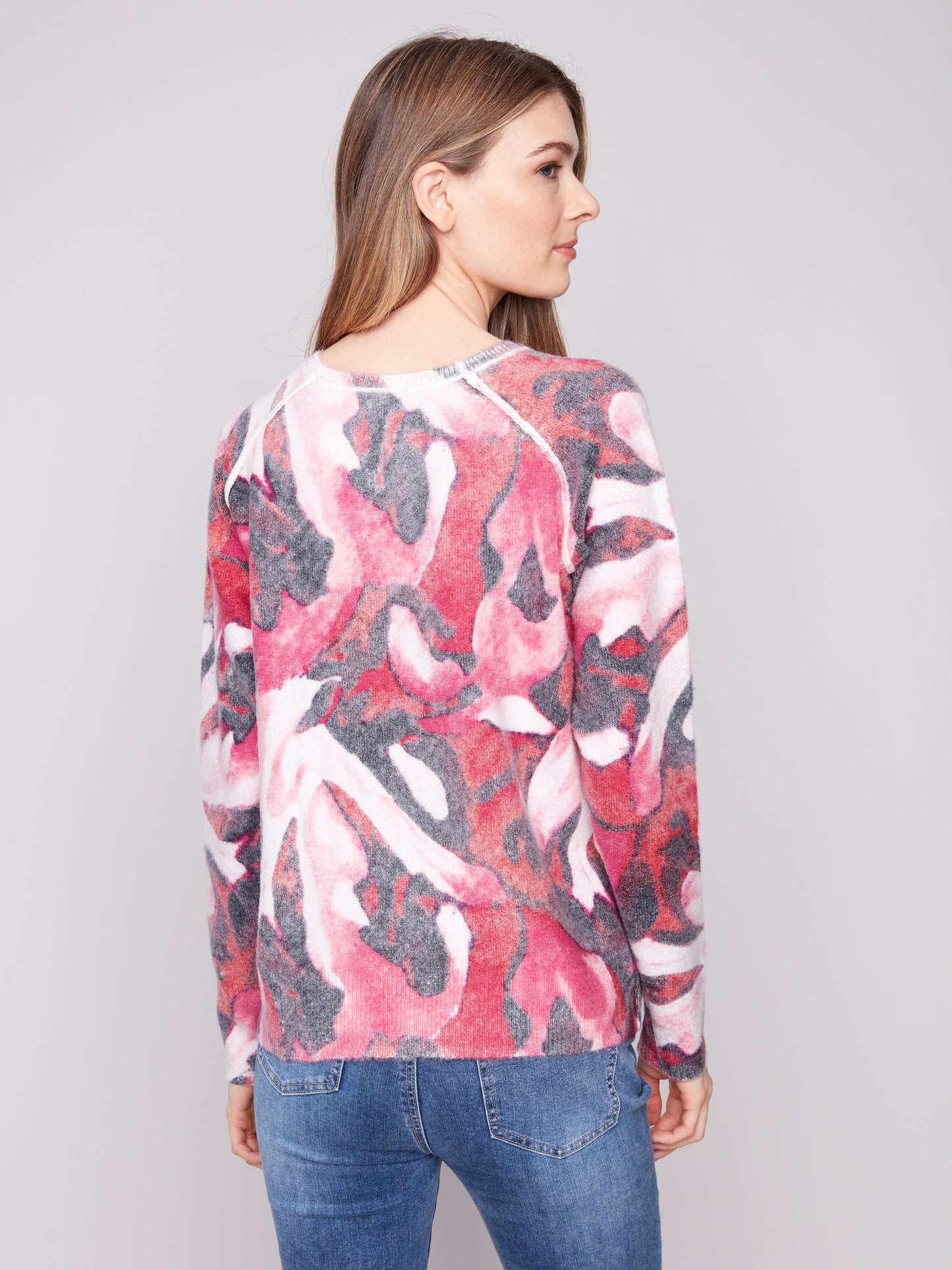 CB Printed Reversable Sweater