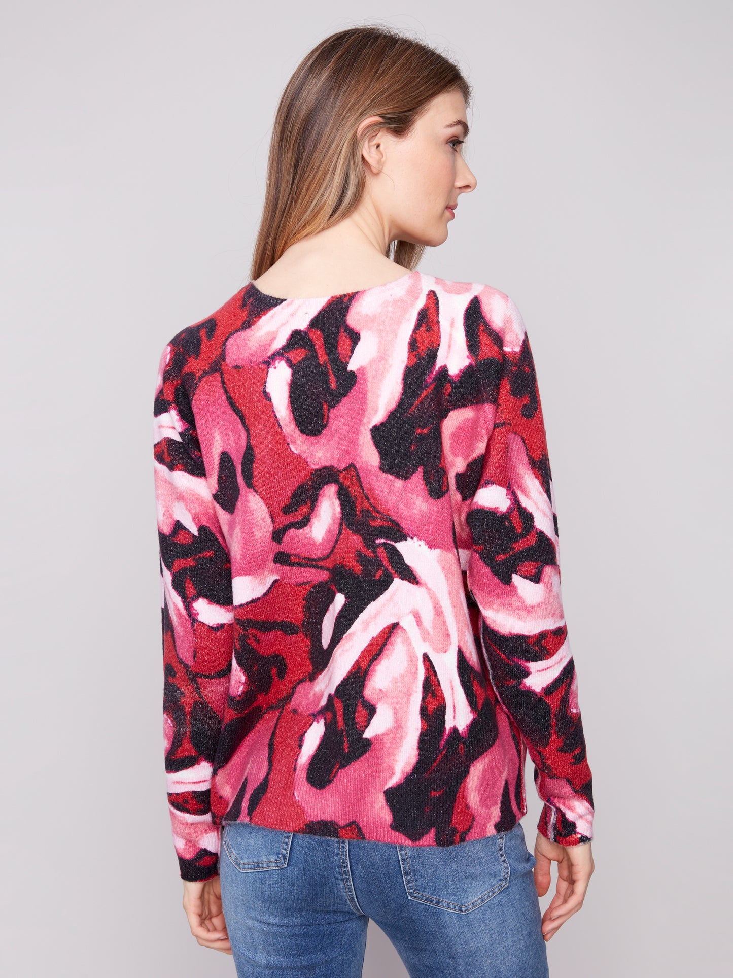CB Printed Reversable Sweater