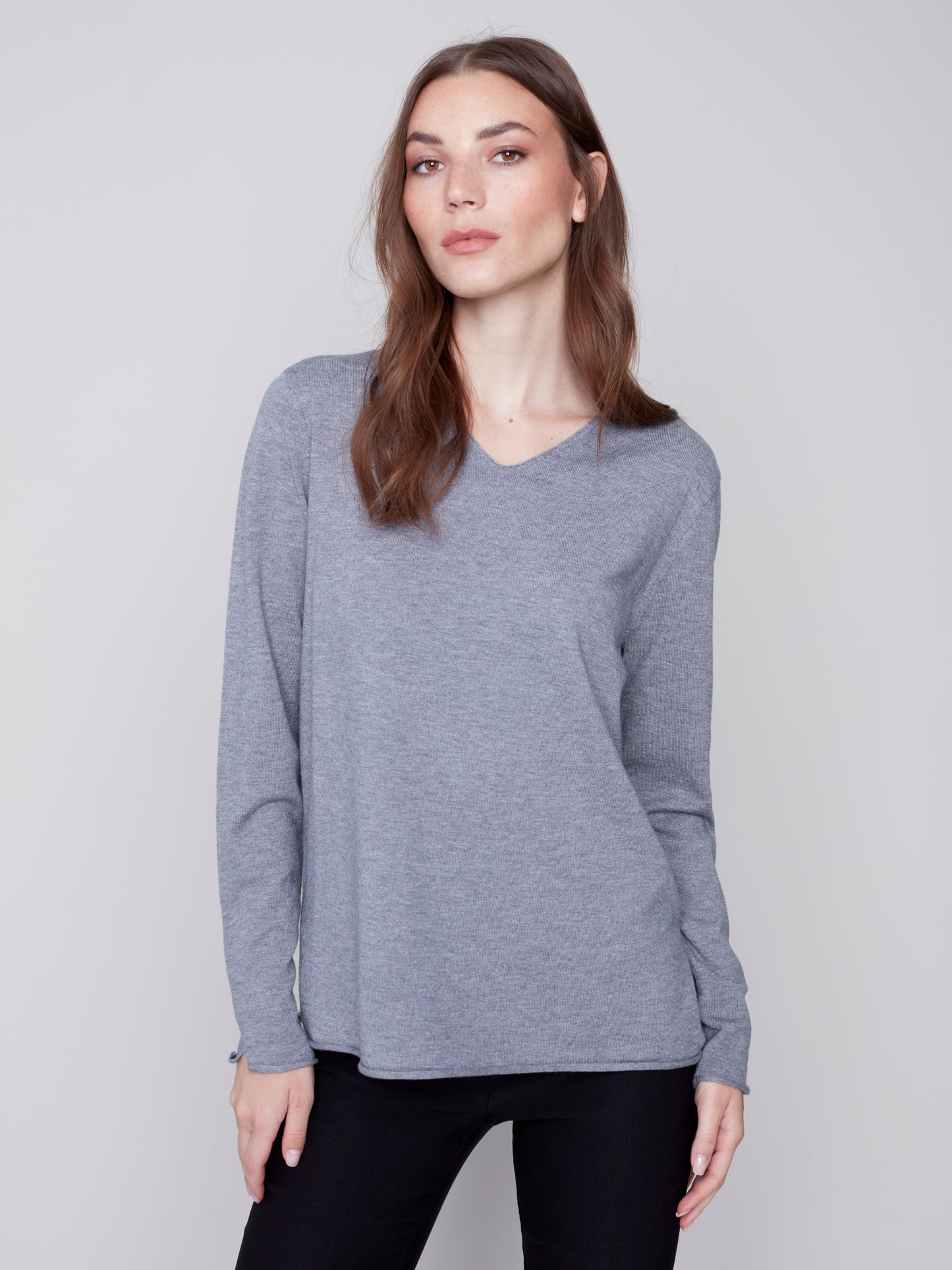 CB V-Neck Basic Sweater