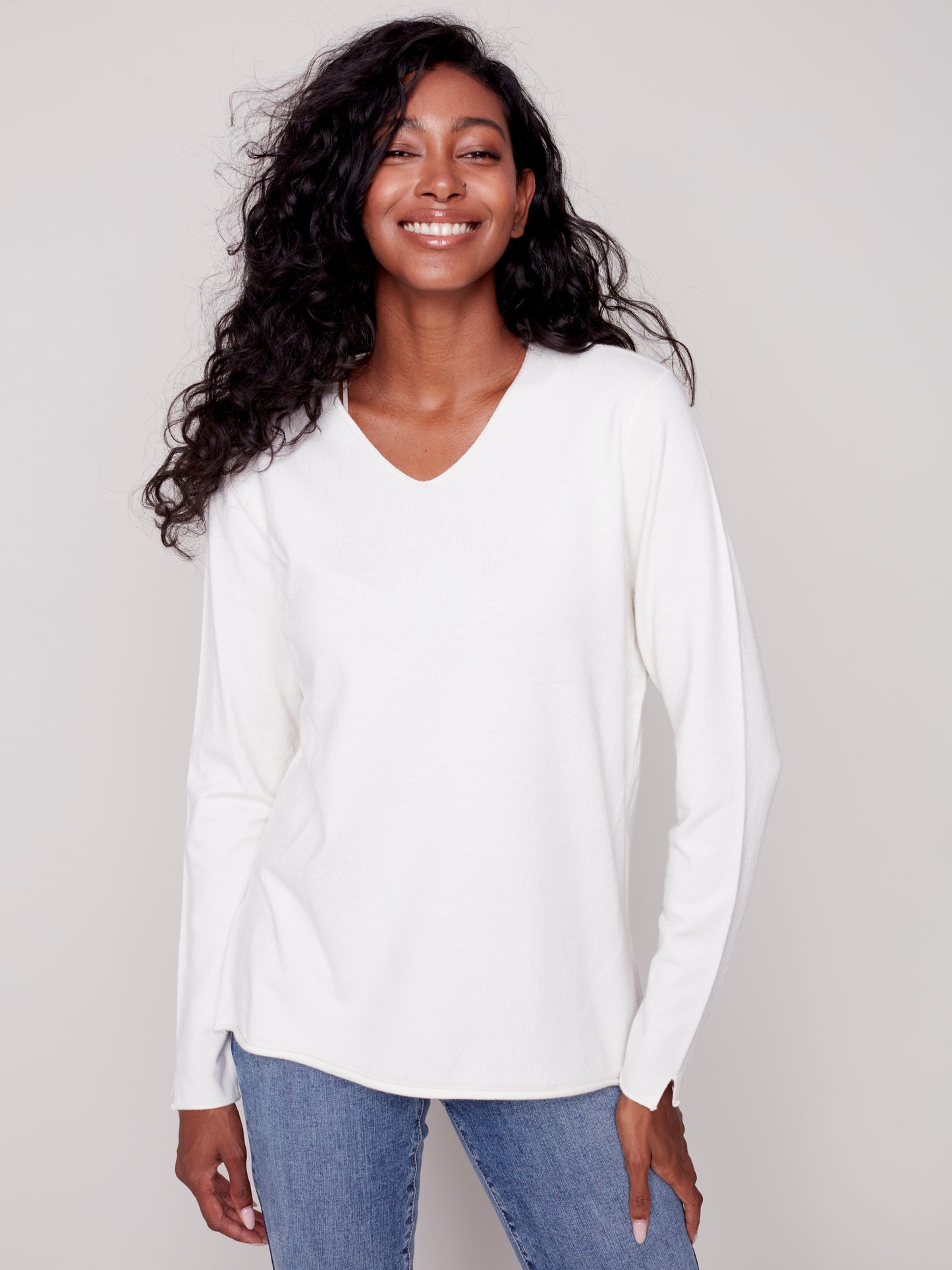 CB V-Neck Basic Sweater