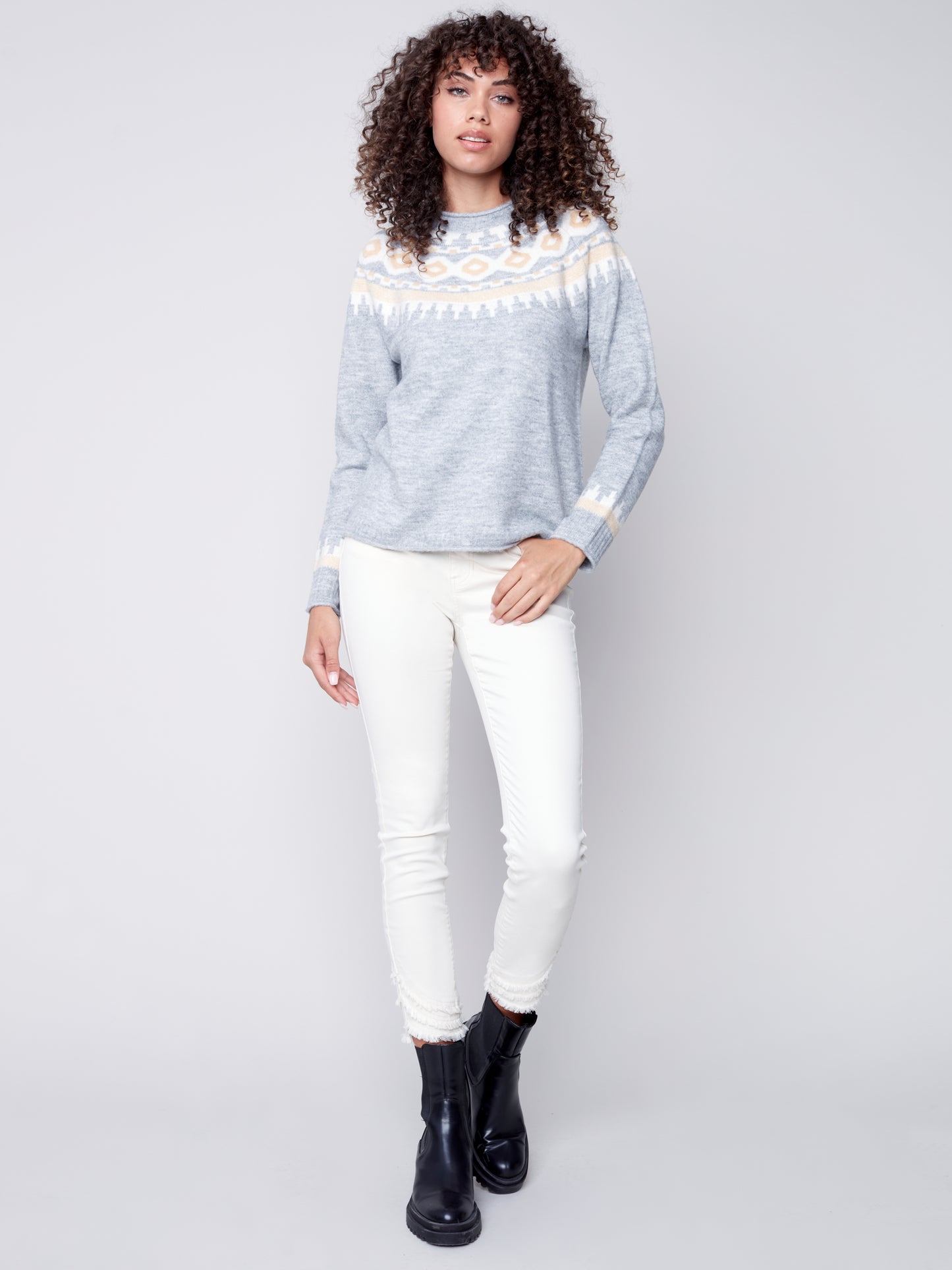 CB Jacquard Knit Sweater