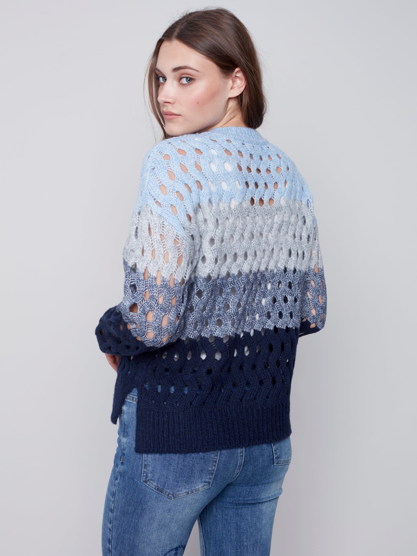 CB Plushy Wavy Net Sweater