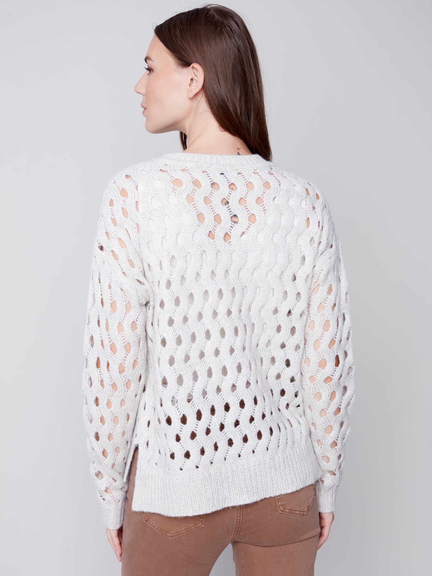 CB Plushy Wavy Net Sweater