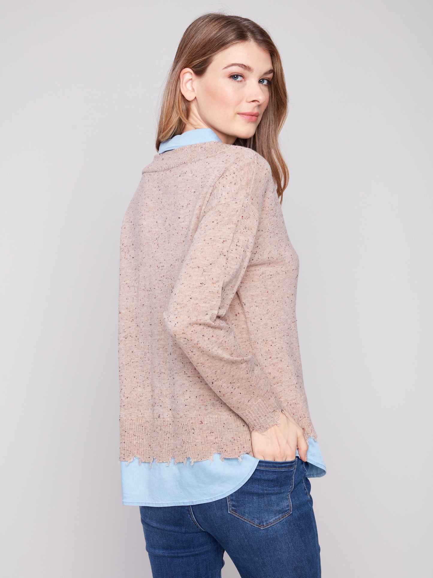 CB V-Neck Fooler Sweater