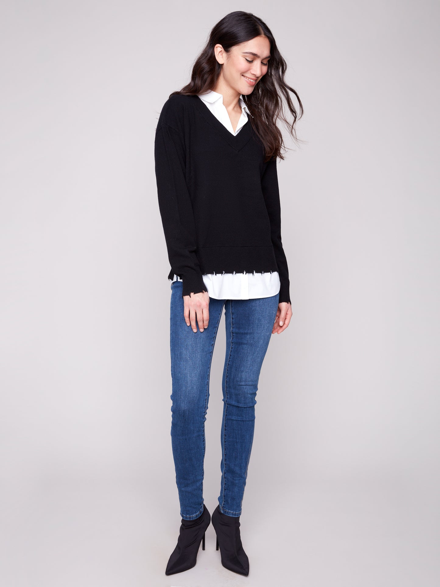 CB V-Neck Fooler Sweater
