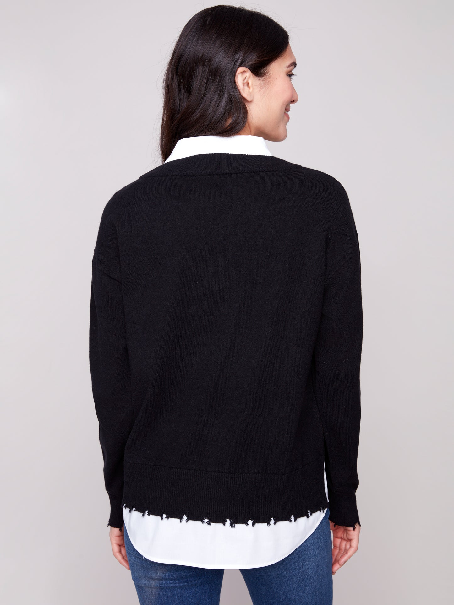CB V-Neck Fooler Sweater