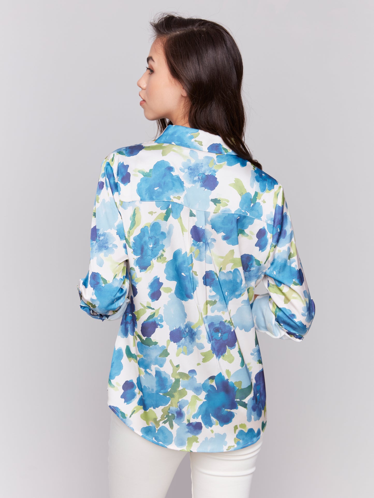 CB Printed Satin Shirt