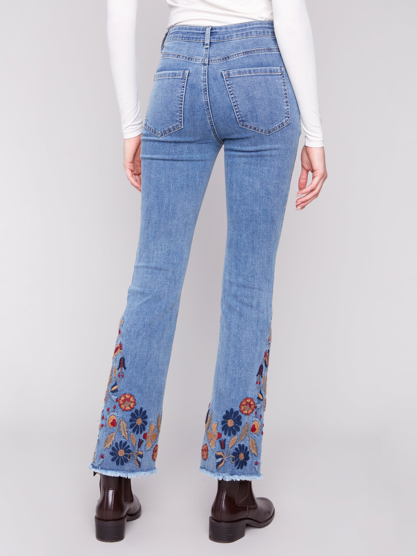 CB Flair Leg Denim w/Emb.