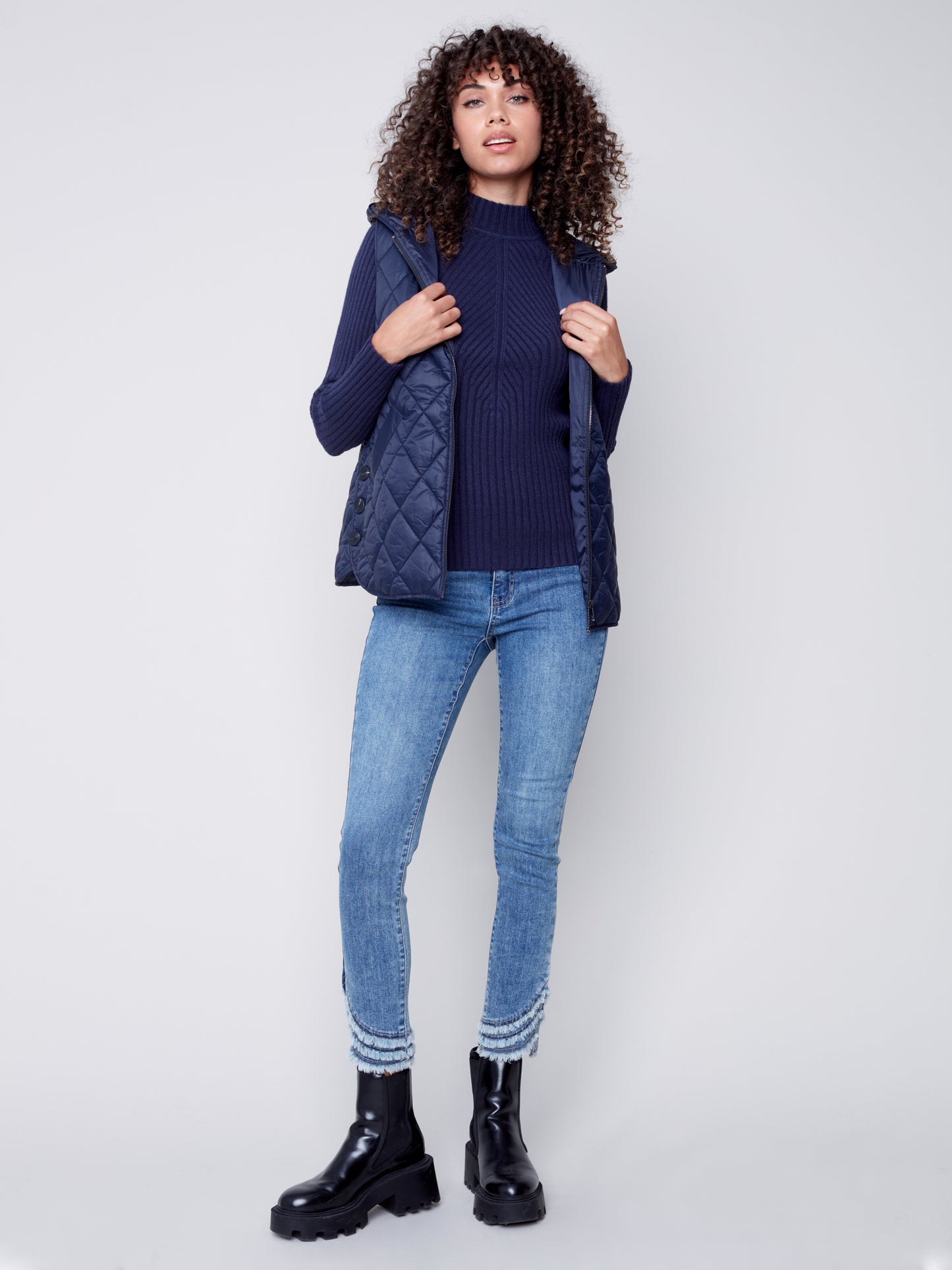 CB Hooded Quilted Vest