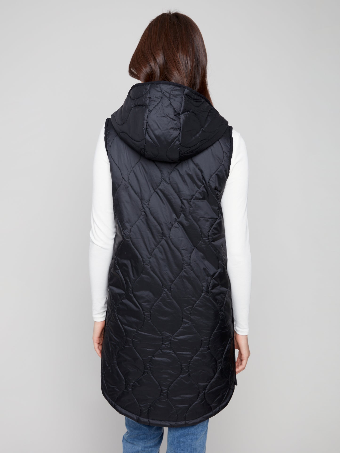 CB Pearlized Long Vest