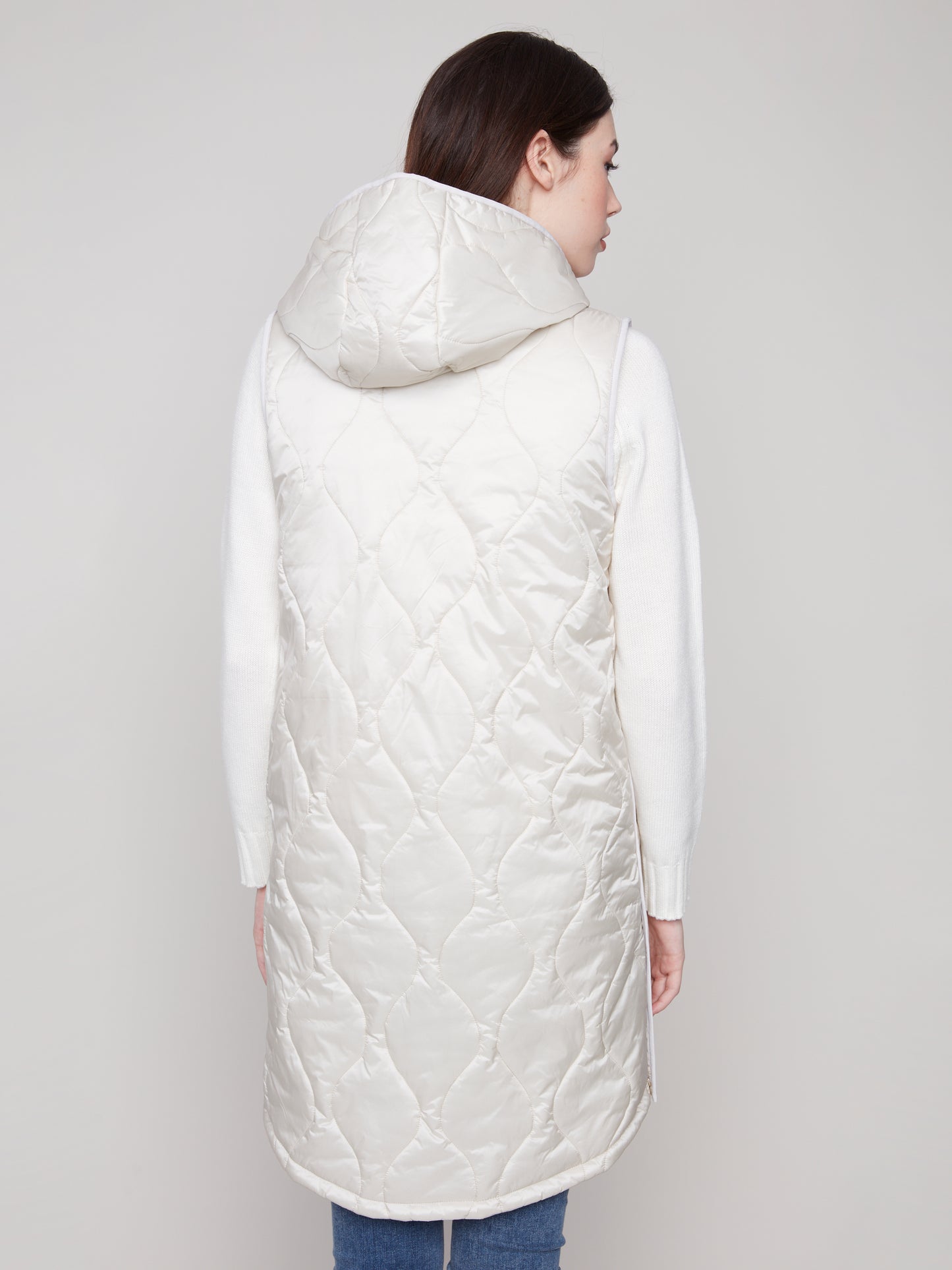 CB Pearlized Long Vest