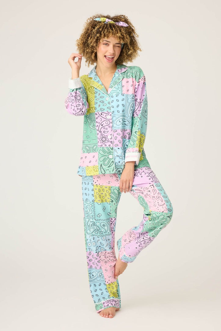 PJS Flannel PJ's W/Headband