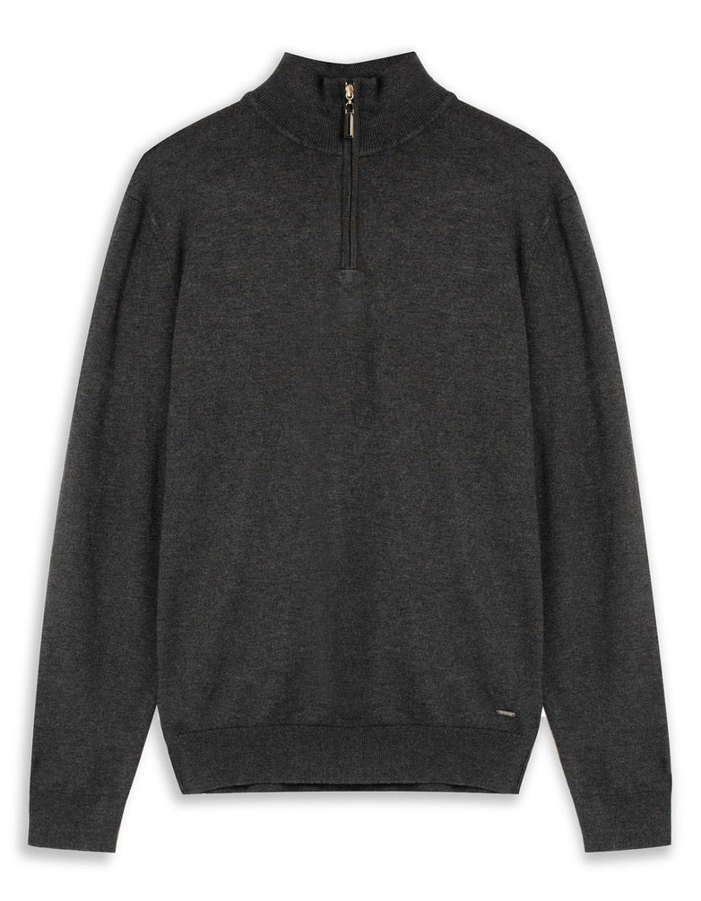 LS Mockneck 1/4 Zip Sweater