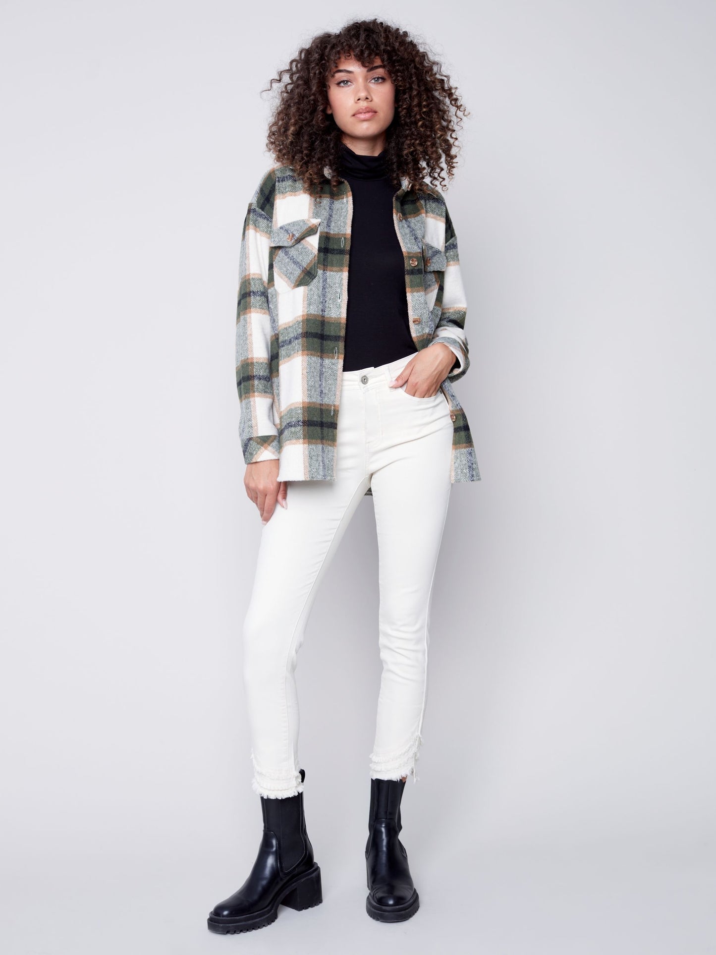 CB Plaid Flannel Shirt Jacket