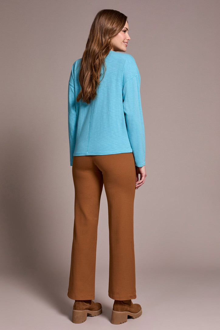 TB V-Neck Top W/Flatlock