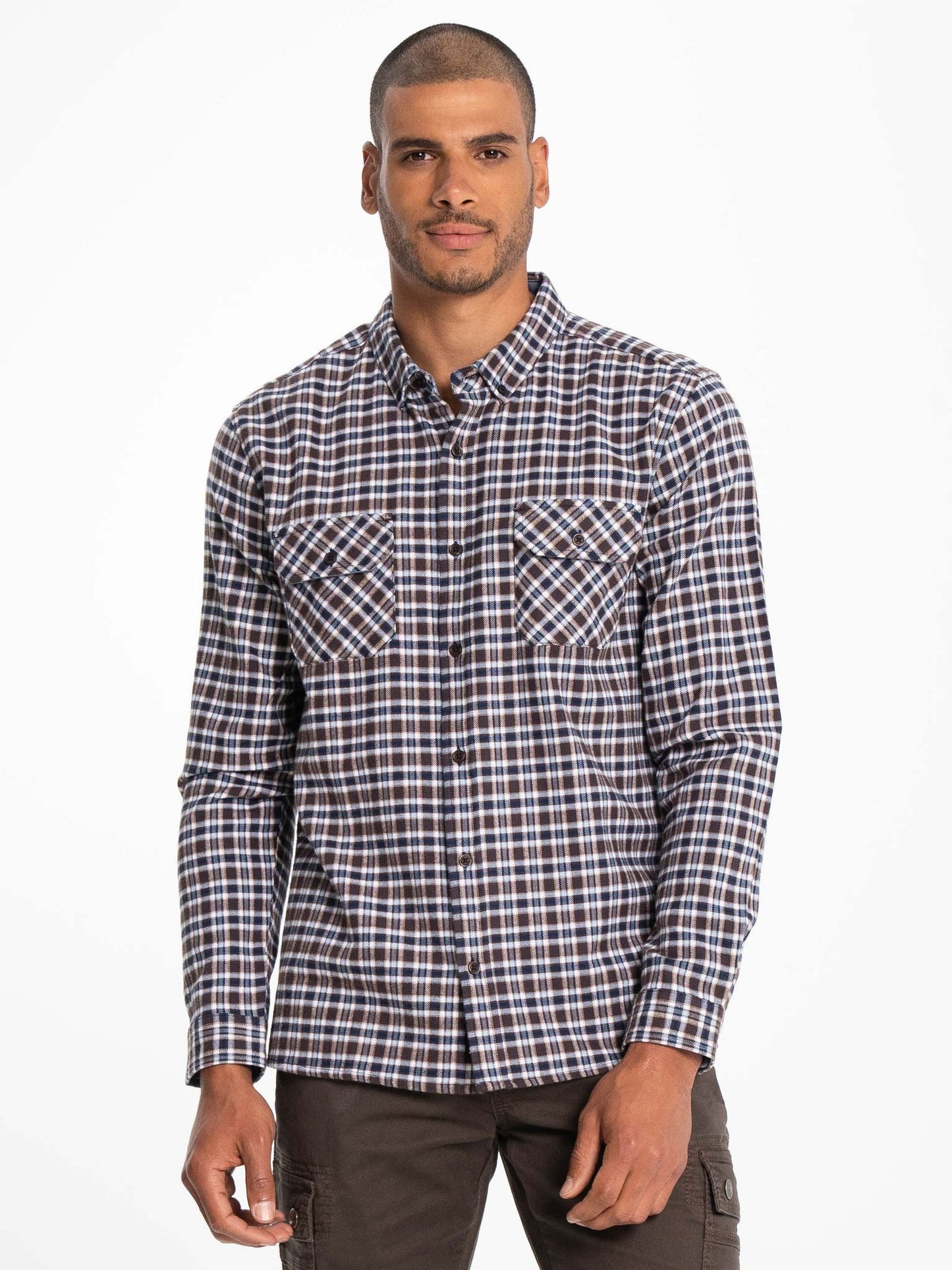 LS Ethan Plaid Shirt