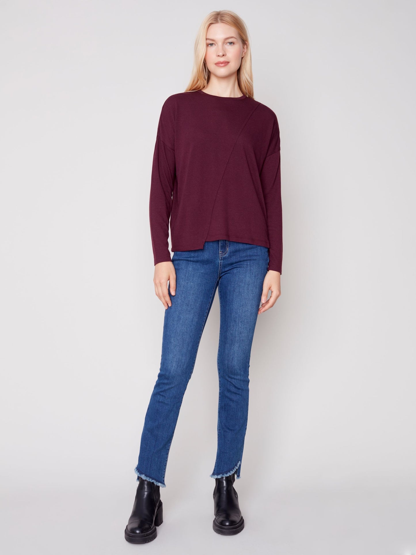 CB Asymetrical Knit Top