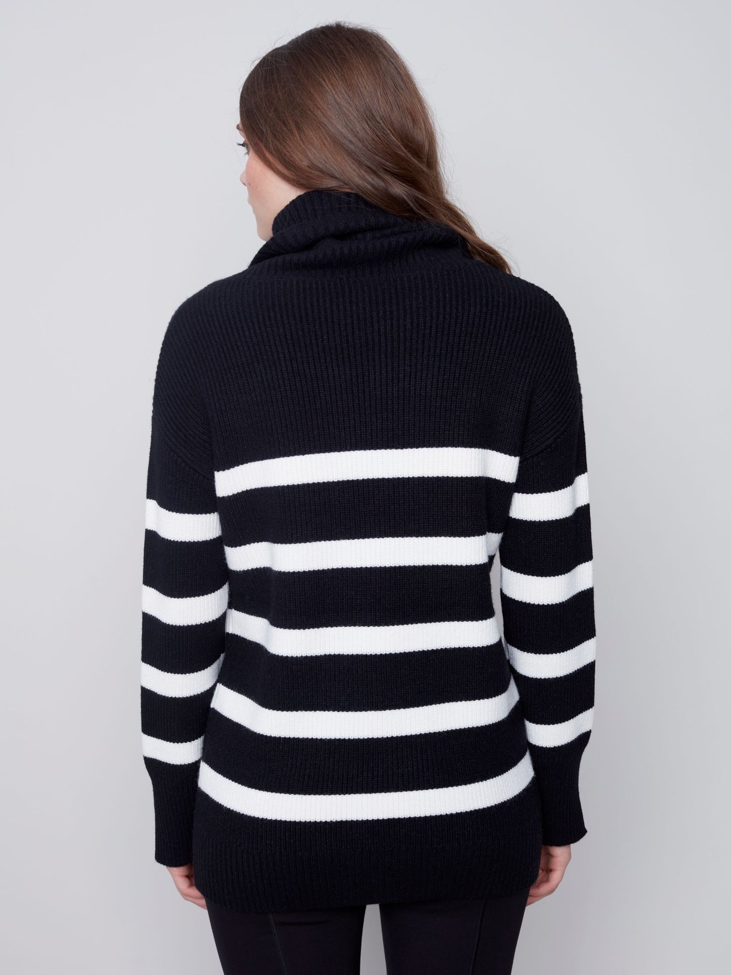 CB Turtleneck Stripe Sweater
