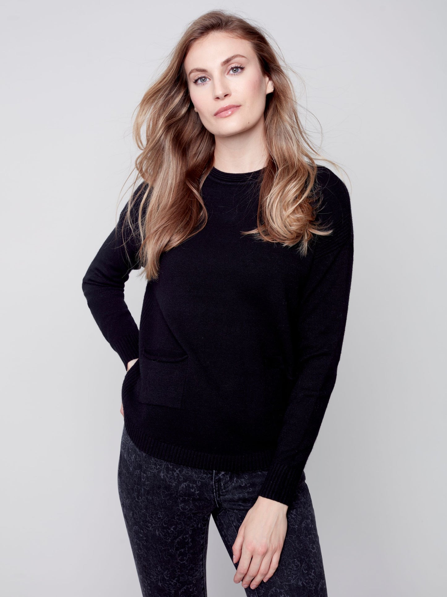 CB Sweater W/Removable Scarf