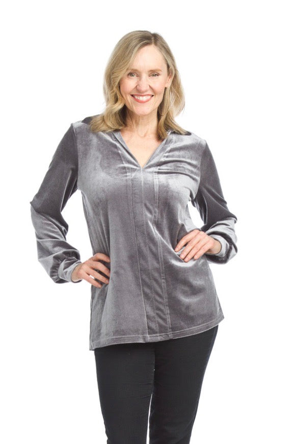 PPLN Stretch Velvet Tunic