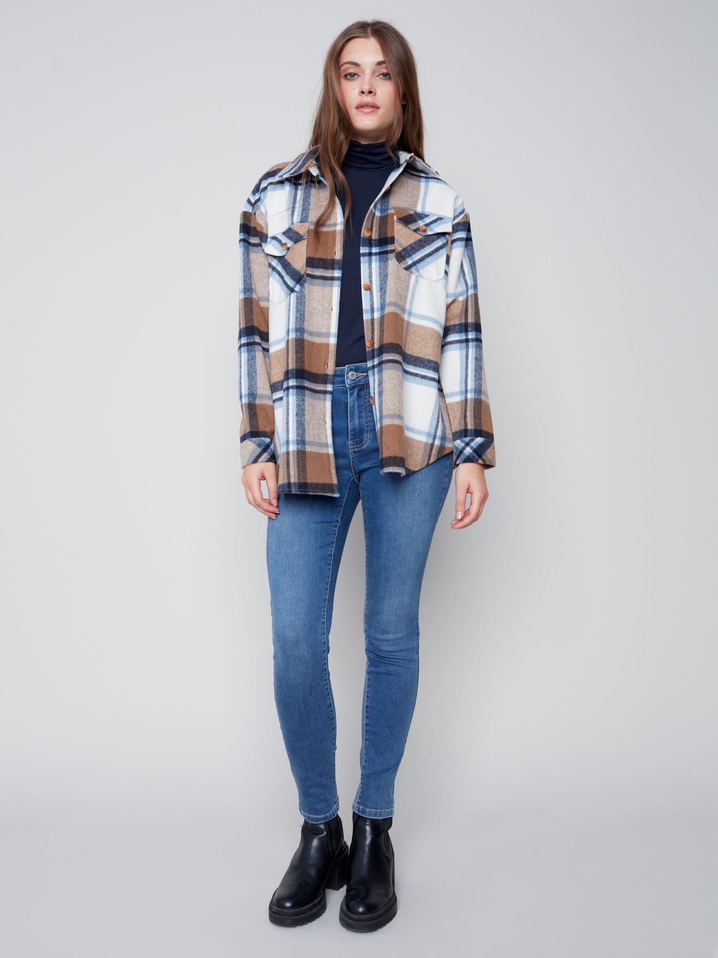 CB Plaid Flannel Shirt Jacket