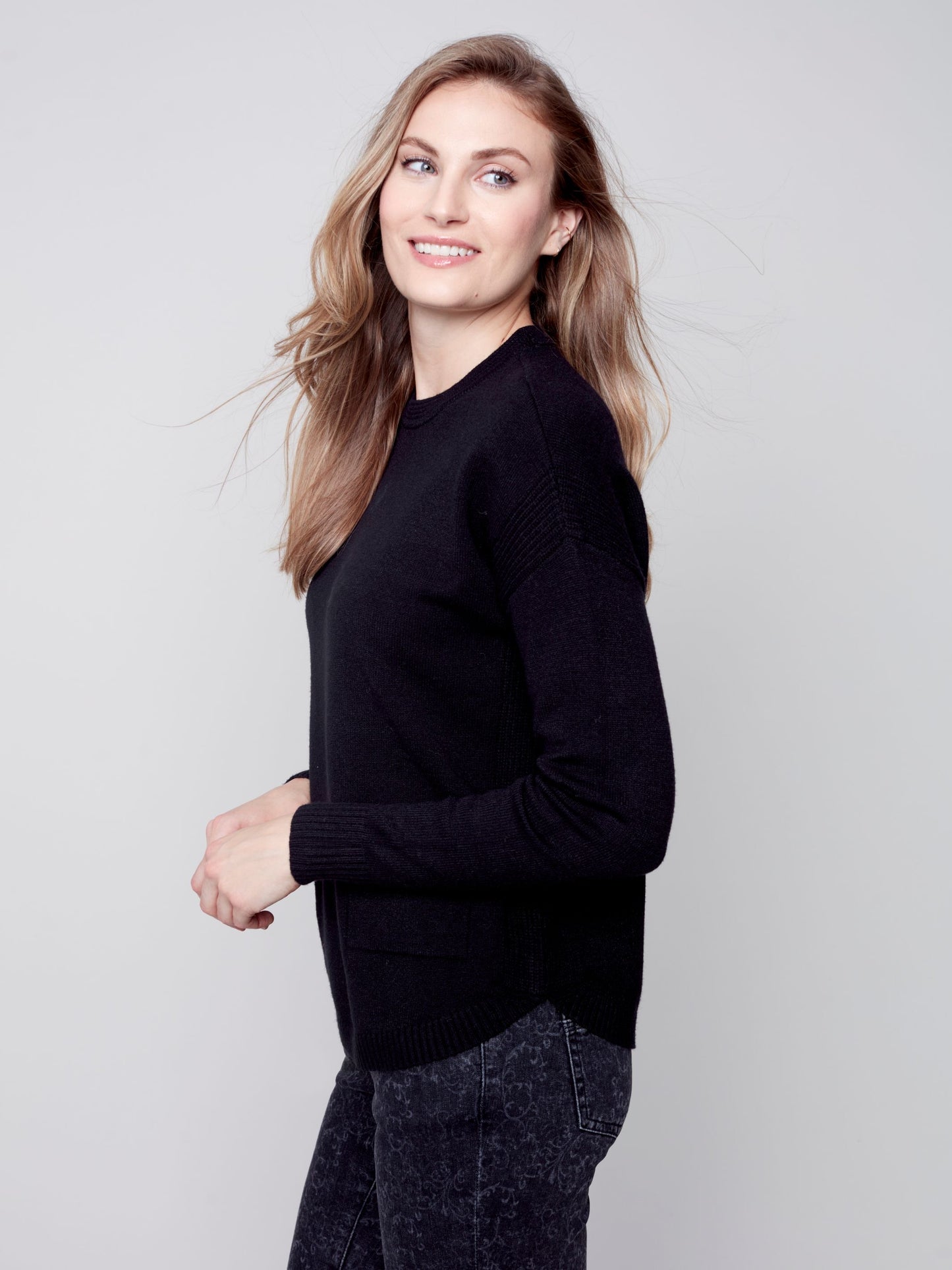 CB Sweater W/Removable Scarf