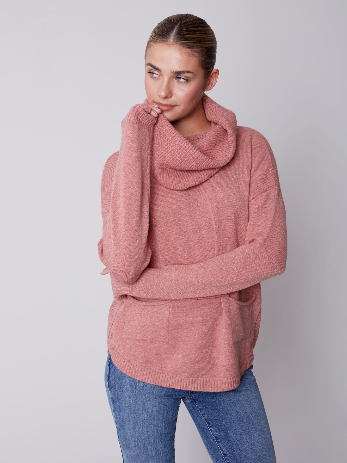 CB Sweater W/Removable Scarf