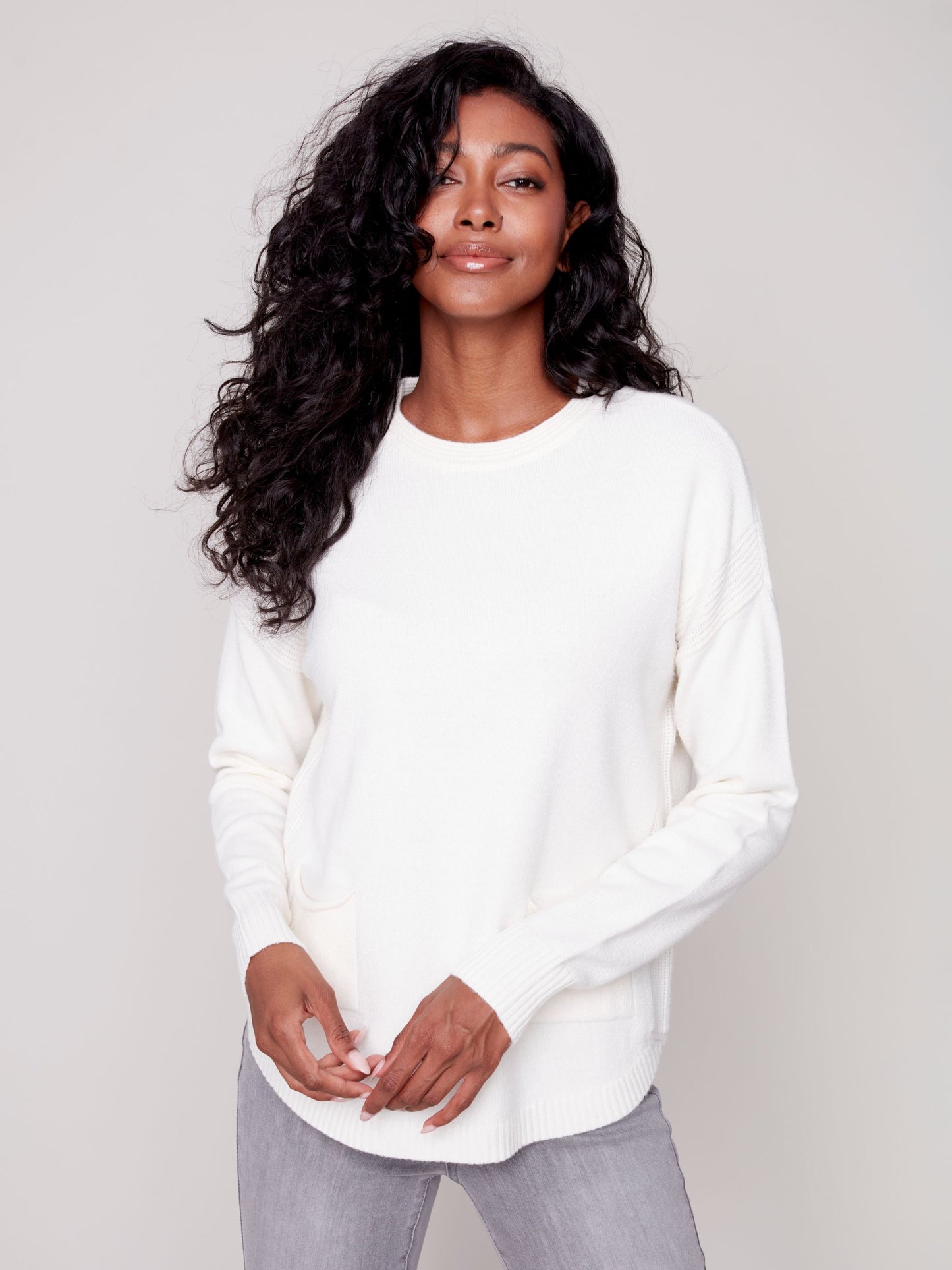 CB Sweater W/Removable Scarf